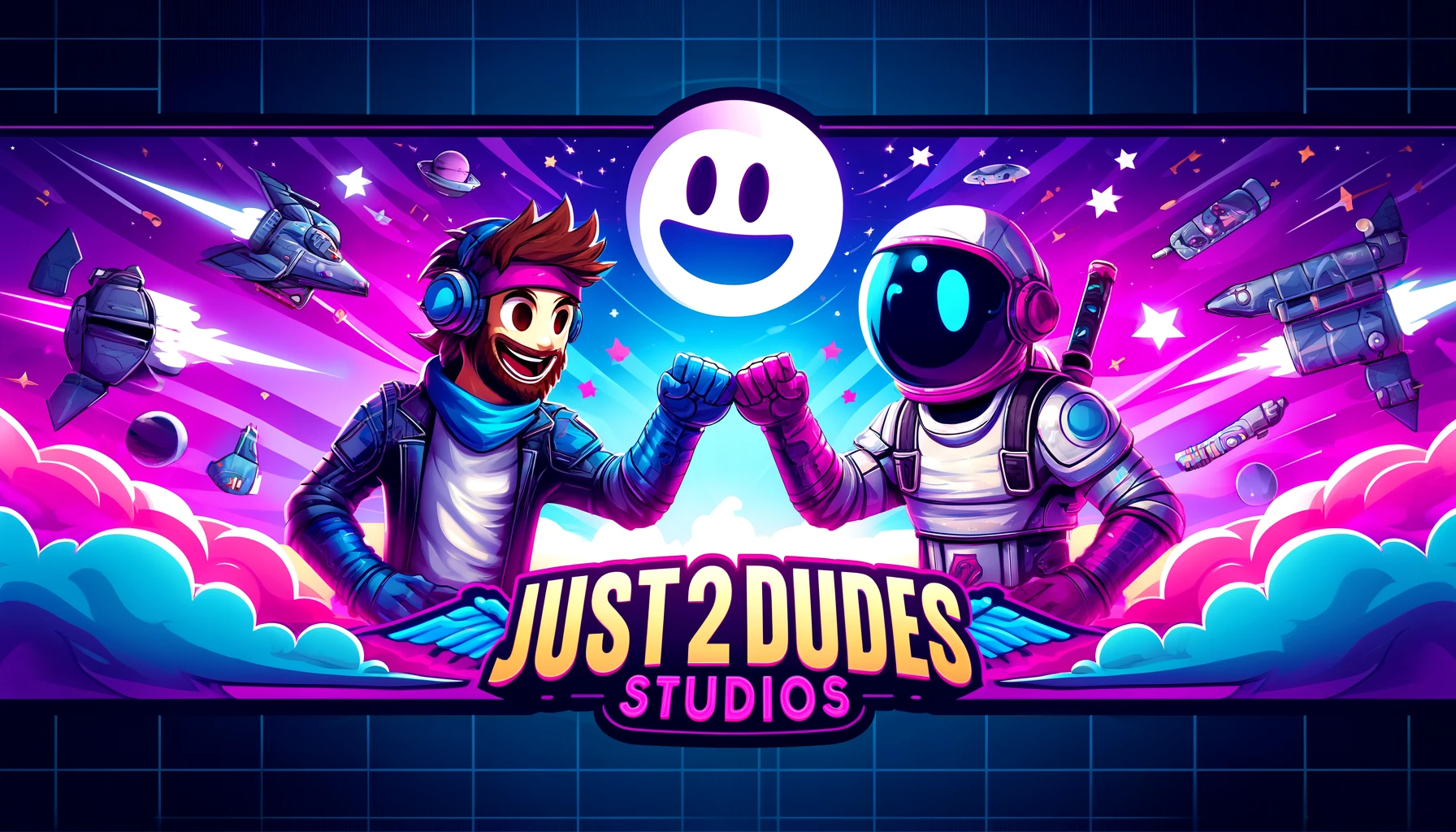 Just 2 Dudes Studios Banner